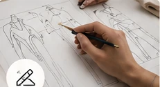 Ilustración de diseño de prendas