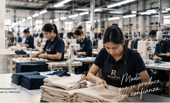 Imagen ilustrativa de un taller de confección textil